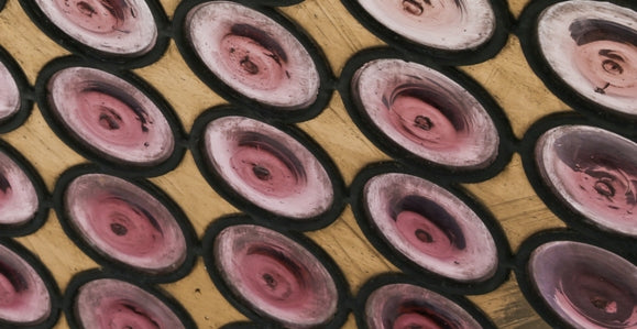 all original and unrestored american victorian era interior residential leaded art glass chicago gold coast mansion hinged casement window with rondels