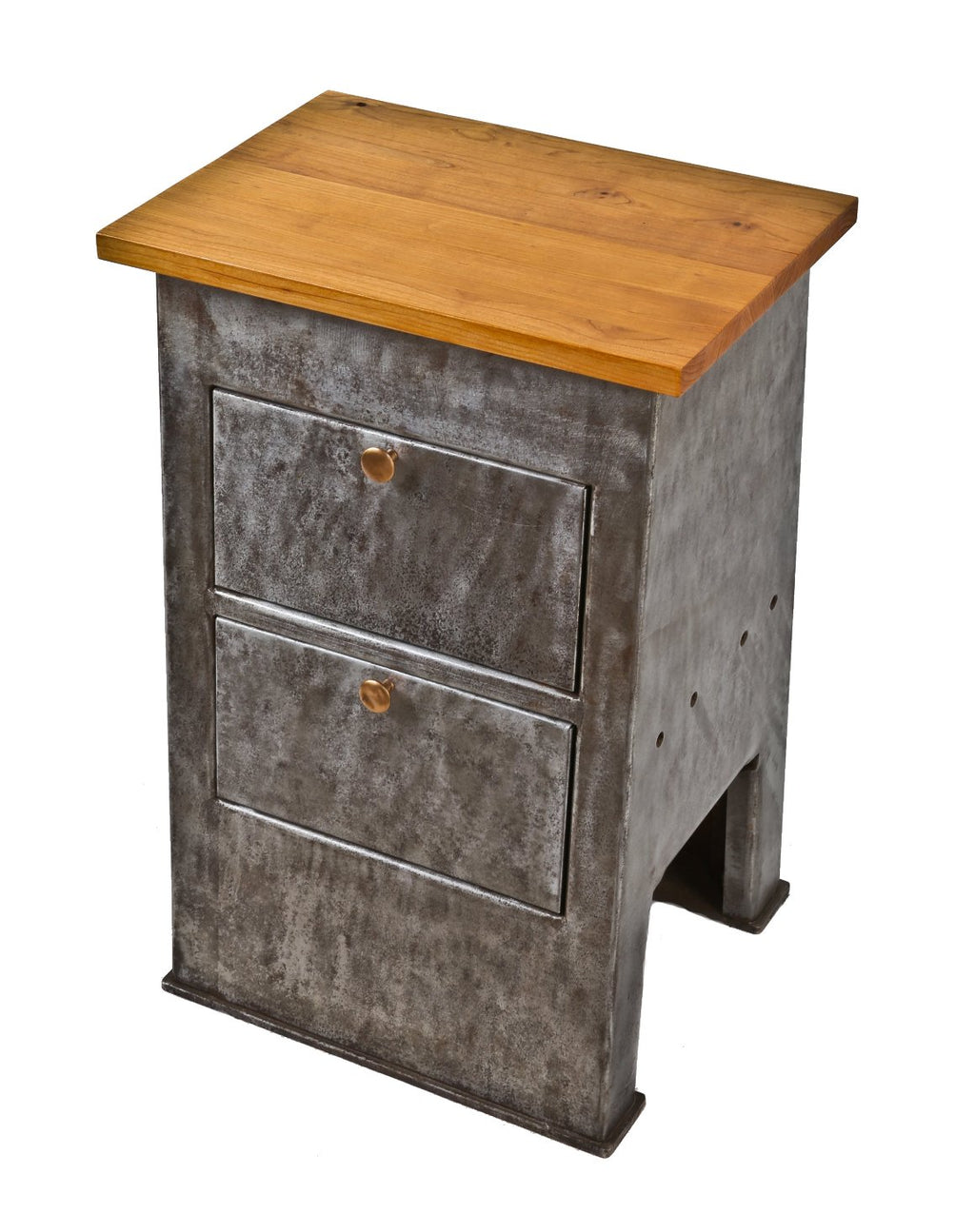 c. 1920's repurposed antique american industrial south bend lathe machine base or cabinet with newly added custom-built solid cherry table top