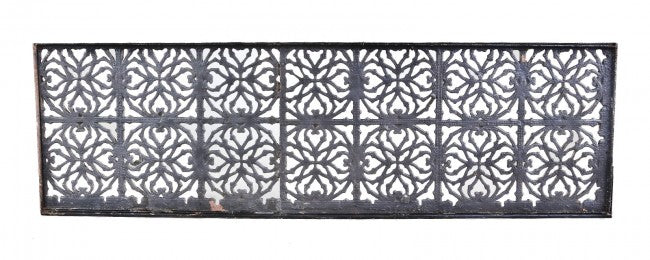 original and remarkably intact documented late 19th century all original unrestored antique american salvaged chicago m.a. meyer loft building ornamental wrought iron exterior perforated fire escape horizontal platform