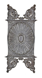 original well-documented late 19th century american ornamental cast iron downtown chicago leiter ii building interior staircase baluster with intact bower-barff finish