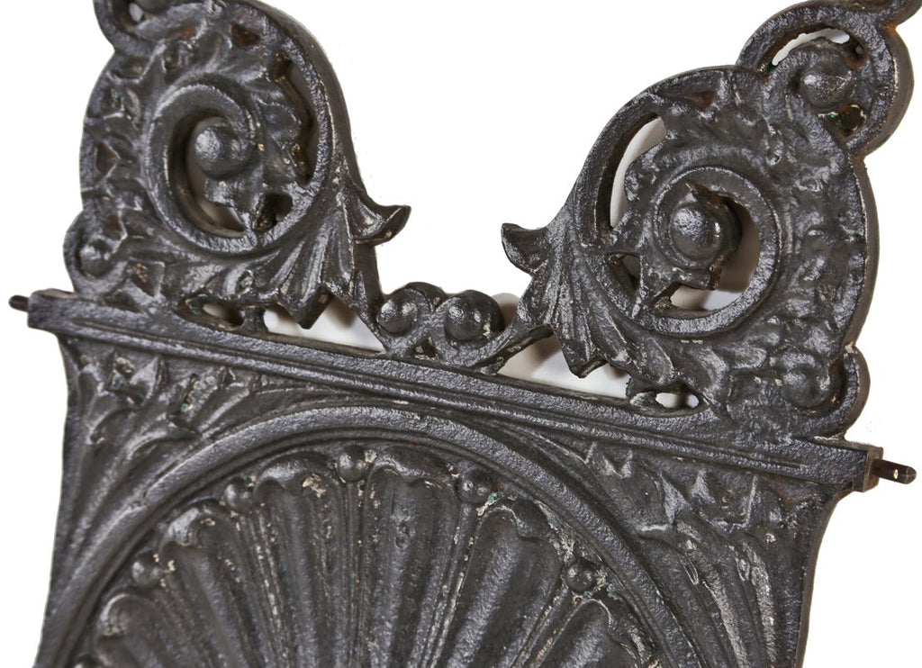 original well-documented late 19th century american ornamental cast iron downtown chicago leiter ii building interior staircase baluster with intact bower-barff finish