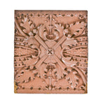 elegantly designed late 19th century ywca building exterior glazed terra cotta entrance surround frieze panel with salmon-colored finish