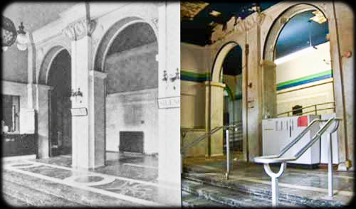 exceptionally rare and historically important early 20th century completely intact michael reese hospital lobby cast plaster "gardenesque" pilaster capital with abundant leafage