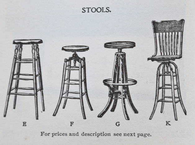 very clean and well-maintained fully adjustable early 20th century varnished oak wood chair back draftsman stool