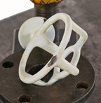 original c. 1915-1920 antique american lavatory wall-mount cup holder comprised of cast iron with a white vitreous enameled finish