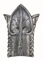 one of two original c. 1869 interior pre-fire chicago german high school building ornamental cast iron palmette motif column capital sectional fragments