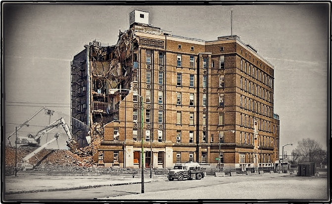 original c. 1905-07 american prairie school style speckle glazed michael reese hospital terra cotta stringcourse "thistle" rosette fragment