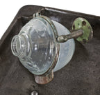 unique original fully functional and largely intact antique american industrial wall mount pennsylvania station lavatory or bathroom tilting liquid soap dispenser