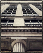 frost and granger-designed neoclassical style ornamental cast iron corbel salvaged from the chicago and northwestern railroad office building
