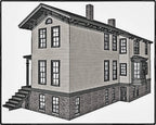 single c. 1860's original exterior distress painted pine wood john kent russell south bay window single eave bracket or corbel with allover crazed finish