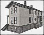 all original and perfectly intact c. 1850's john kent russell residence interior parlor room temple gray marble fireplace mantle with desirable "horseshoe" opening