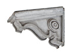 original and completely intact c. 1855 italianate style john kent russell house pine wood exterior eave bracket with opposed "bullseye" rondels