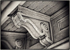 oversized c. 1855 all original and largely intact antique american italianate style exterior john kent russell residential painted pine wood bracket or corbel