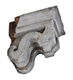 carefully salvaged original c. 1855 american exterior john kent russell residential bay window painted pine wood bracket or corbel with allover crazed finish