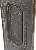 original c. 1860's american pre-fire john kent russell house interior basement painted pine wood vestibule side light with distinctive round top glass window