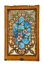 dazzling all original and largely intact c. 1880's high victorian era interior residential at glass window replete with celtic knots and multifaceted amber glass jewels