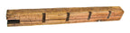 massive c. 1855 old growth yellow pine heavily notched john kent russell residential balloon frame wood sill plate with a lightly sanded finish and mortised end