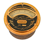 amazingly intact original late 19th or early 20th century american antique industrial copper-plated cast iron commercial building basement weston switchboard ammeter