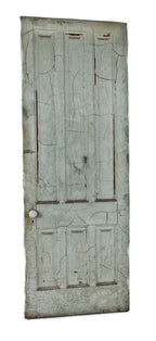 pre-fie 1860's chicago original interior raised six panel painted pine john kent russell passage door with original porcelain knobs and escutcheons