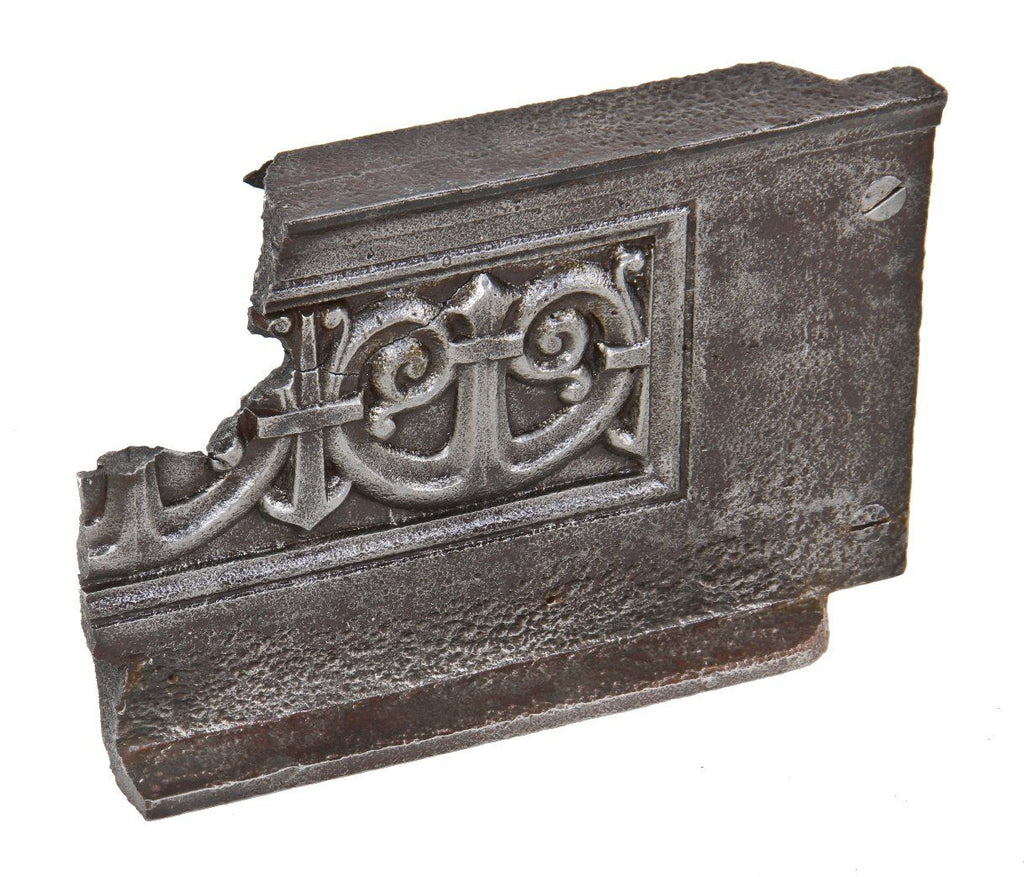 original refinished historically important clinton j. warren-designed lexington hotel interior staircase cast iron riser fragment