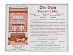 very rare and historically important early 20th century framed and signed polychromatic watercolor rendering of walt's restaurant and//or heileman hall