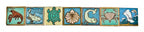 single c. 1920's american flush mount jarvis hunt-designed lakeshore drive athletic club building pool room tile featuring a polychromatic crab against a sea green background