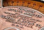 early 20th century new york city transit subway substation cast iron thomson astatic ammeter with a largely intact copper-plated finish on the front case