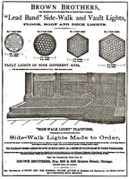 refinished diminutive post-chicago fire "brown brother" outdoor city of chicago flush mount sidewalk vault light panel fragment comprised of cast iron with six "nub" configuration