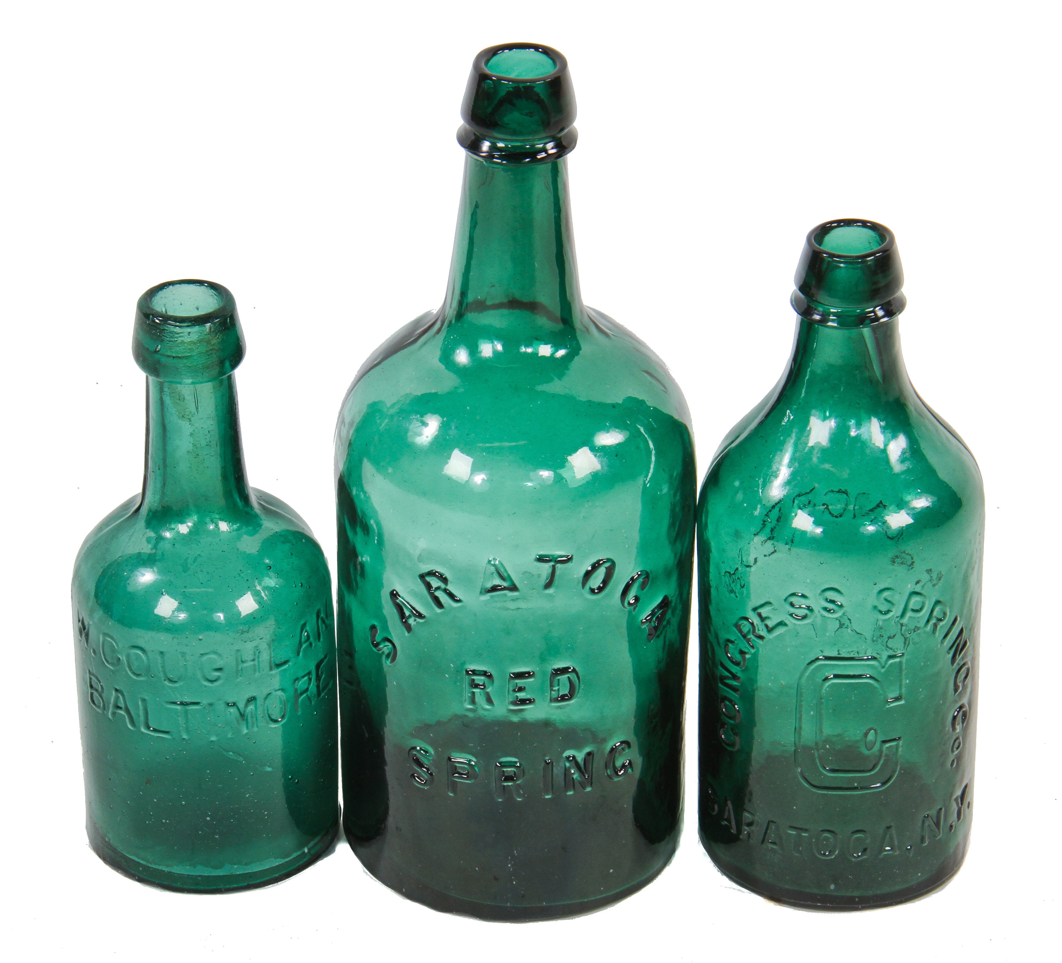 hard to find original antique mid-1860's vibrant emerald green glass p   Urban Remains Chicago