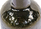 original and intact crude c. 1840's black glass quart bottle manufactured for new york bottlers clarke & white.