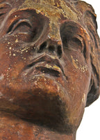 museum-quality gargantuan turn of the century riveted joint montgomery ward & company building observatory wrought bronze weathervane head fragment