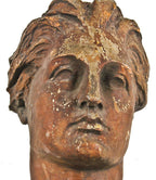 museum-quality gargantuan turn of the century riveted joint montgomery ward & company building observatory wrought bronze weathervane head fragment