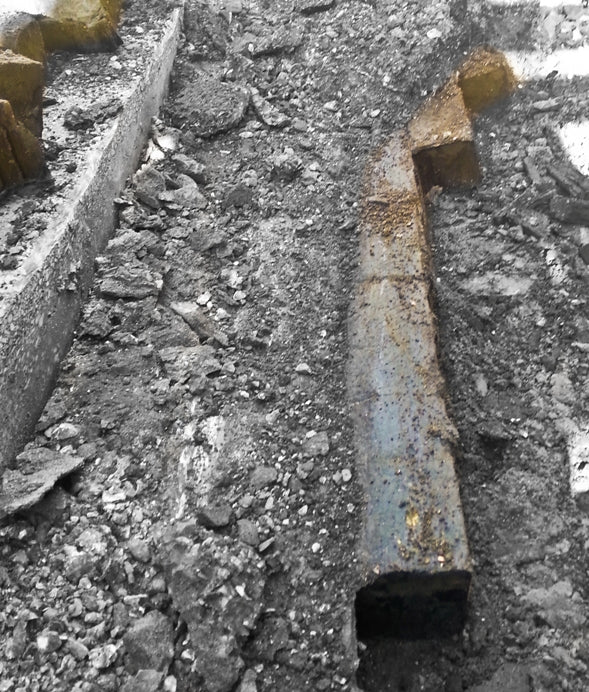 c. late 19th or early 20th century original antique american industrial solid creosoted yellow pine wood chicago street wood block pavers