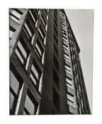original and undated 8 x 10 signed gelatin silver print or photographic image of the monadnock building's facade taken by photographer richard nickel