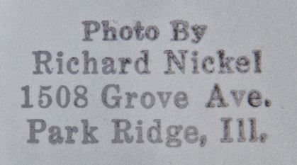 original and undated 8 x 10 signed gelatin silver print or photographic image of the monadnock building's facade taken by photographer richard nickel