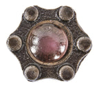 single refinished c. 1870's diminutive antique american industrial city of chicago sidewalk vault lens repurposed paperweight or coaster with single glass lens