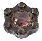 thoroughly cleaned and refinished antique american industrial brown brothers chicago sidewalk diminutive repurposed vault lens paperweight fragment