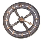 late 19th century original and intact ornamental cast iron and bronze witherspoon building interior lobby elevator floor indicator medallion with cast brass numbers