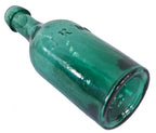hard to find original and intact c. 1841-1845 antique green open-pontiled john reynolds & company soda bottle with applied tapered edge top or lip