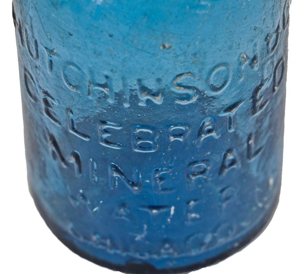 hard to find and highly sought mid-nineteenth century "celebrated mineral water" fabricated for chicago bottling giant william h. hutchinson & company.