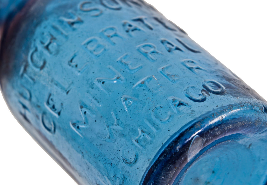 hard to find and highly sought mid-nineteenth century "celebrated mineral water" fabricated for chicago bottling giant william h. hutchinson & company.