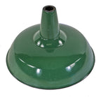 thoroughly cleaned american industrial factory machine green porcelain enameled replacement cold-rolled steel reflector or shade with no socket or fittings
