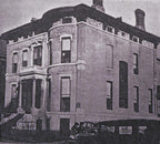 completely intact c. 1880's antique ameriican hand carved solid walnut joseph t. ryerson octagonal-shaped staircase landing newel post with pineapple finial