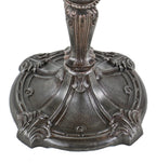rare and highly sought after c. 1896-1900 original heavily ornamented cast iron and brass freestanding double-pole clothing or dry goods store garment display rack