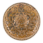 visually striking all original and intact banded rim ornamented cast bronze entrance size "compression cast" antique american 19th century doorknob
