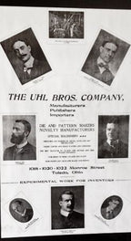 highly sought after c. 1929 profusely illustrated "uhl art steel" product or industrial furniture catalog with distinctive textured softbound cover