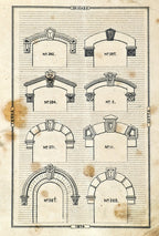 original diminutive softbound c. 1870's largely intact profusely illustrated chicago terra cotta stapled product booklet catalog with wear consistent with age