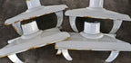 c. 1930's american depression era chicago public library interior white porcelain enameled aisle light cold-rolled steel reflector designed by dirk g. saaf