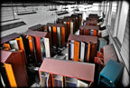 refinished vintage american industrial salvaged chicago a. finkl steel foundry locker room sitting bench