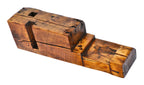 oversized mid-nineteenth century old growth lightly sanded white pine wood chicago balloon frame wood sill plate distinctive tenon end and incised roman numerals